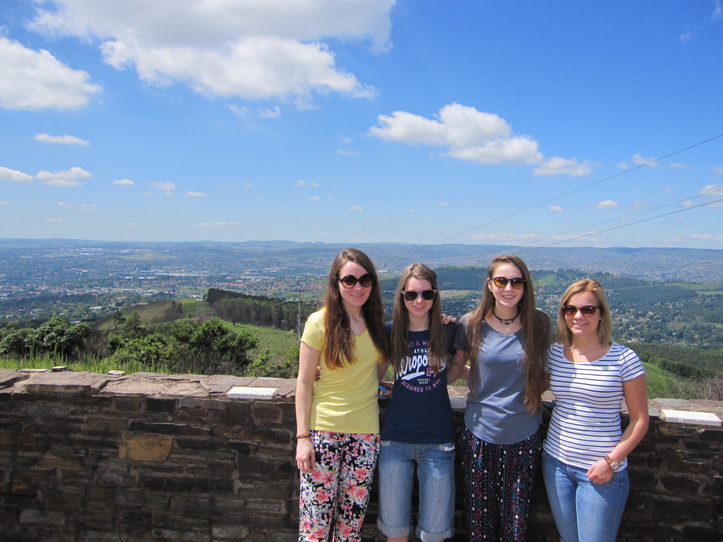 'top of the world' view over Pietermaritzburg