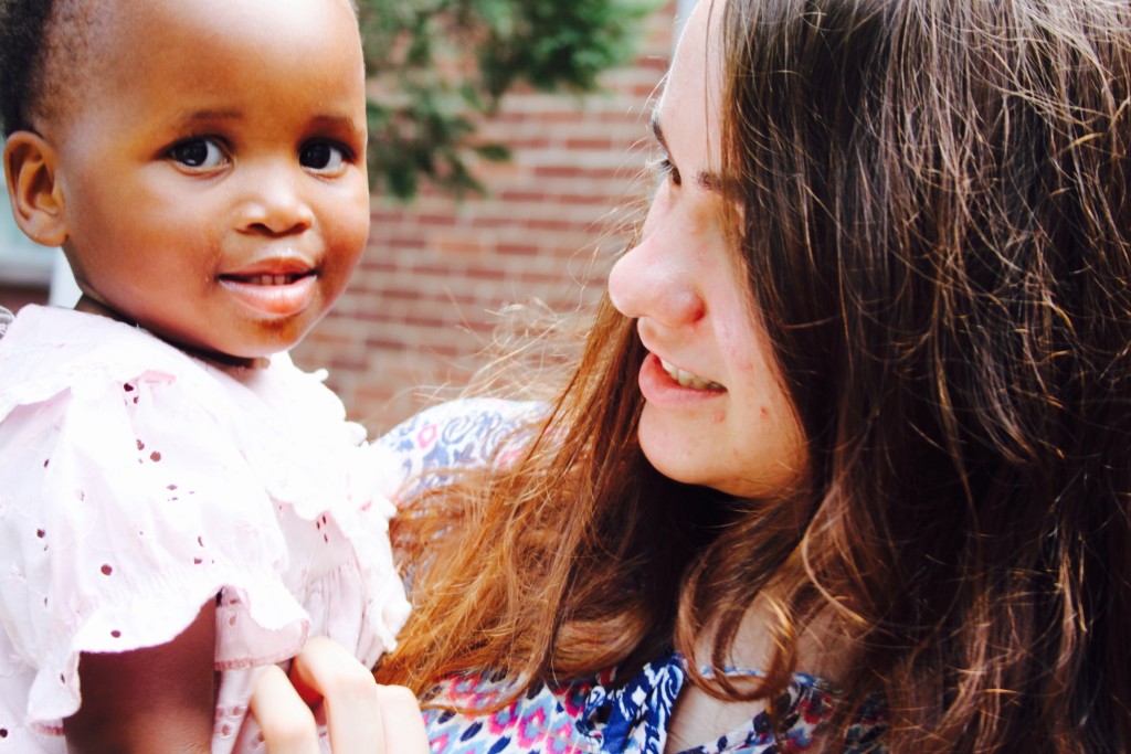 Smiles with baby Miriam