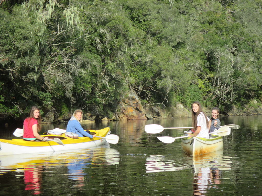 Canoeing along Wilderness Lagoon