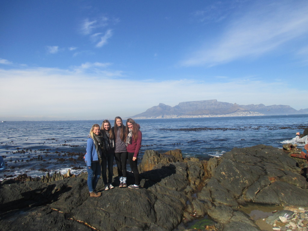 Looking back at Capetown from Robben Island