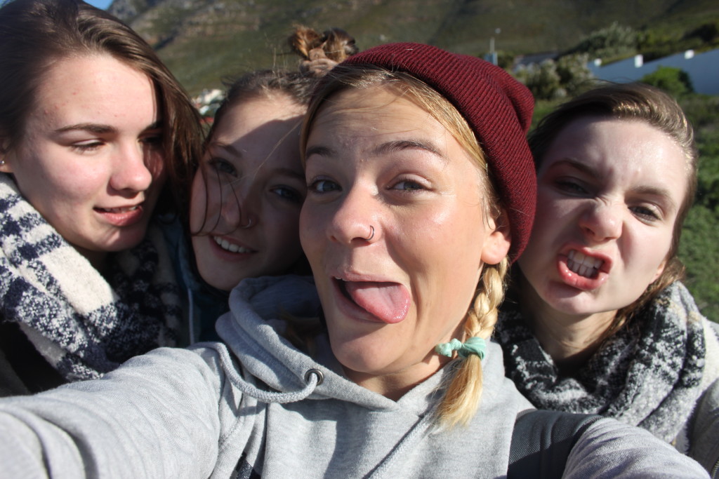 One of our many entertaining selfies on Boulders beach